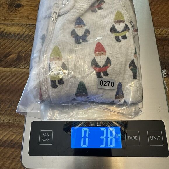 Hanna Andersson Size 3-6 Months Baby Zip Sleeper Rainbow Gnomes Christmas Winter - Picture 5 of 5